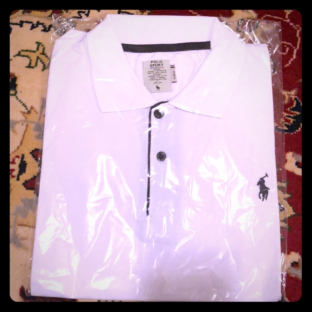 White and black RL polo shirt